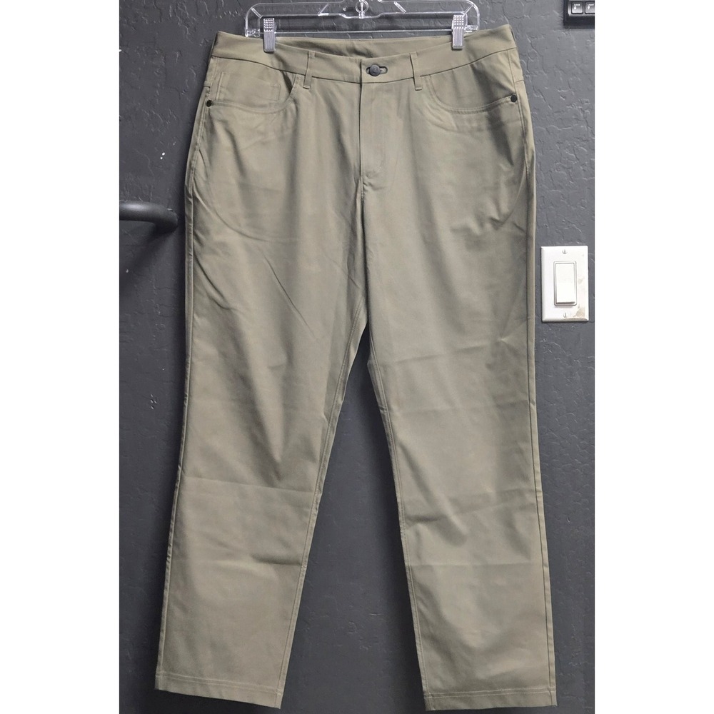 Public Rec Dealmaker Pants Mens 34x30 Ash Green Gray 5 Pocket Chino Golf NWT‎